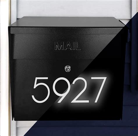 reflective house numbers for mailbox